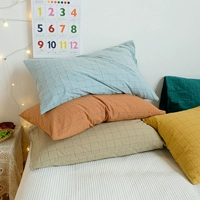 Ins ind wind retro grid color Водянистая хлопчатобумажная подушка цельная хлопчатобумажная смешанная -матч одно подушка 48*74 рукав подушки