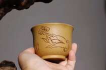  Yixing Moon Shadow sand Golden segment mud boutique Master Cup 150cc