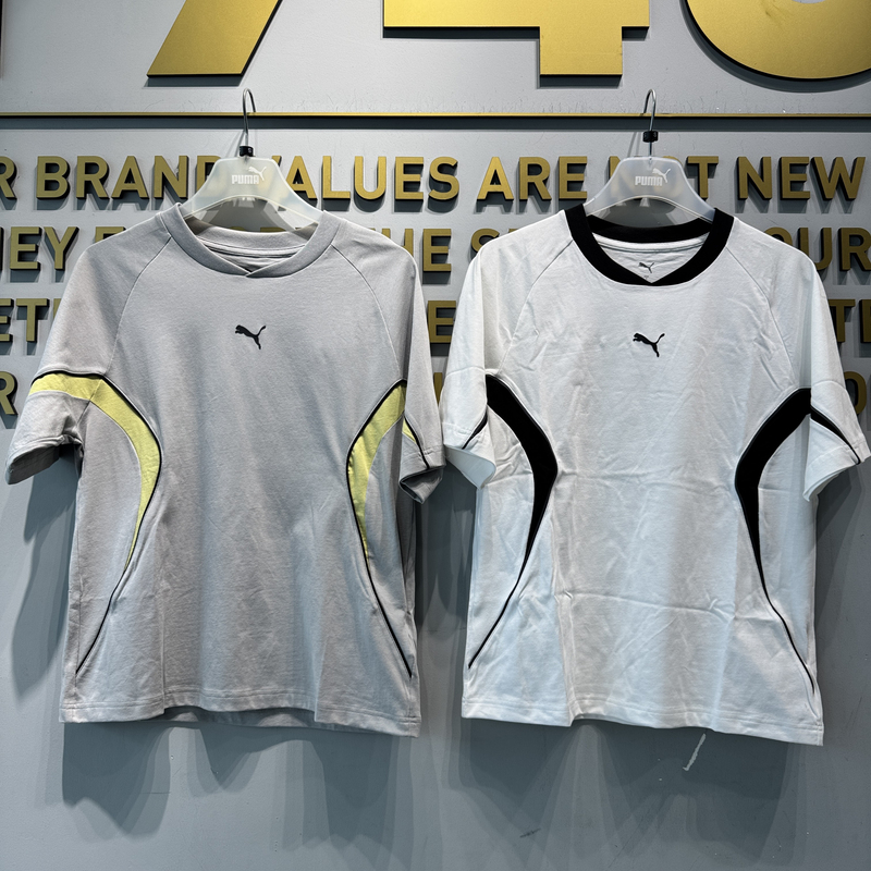 Puma Casual Versatile Round Neck Loose T-Shirt Summer Racing Style Pure Cotton Short Sleeve Men's 696167
