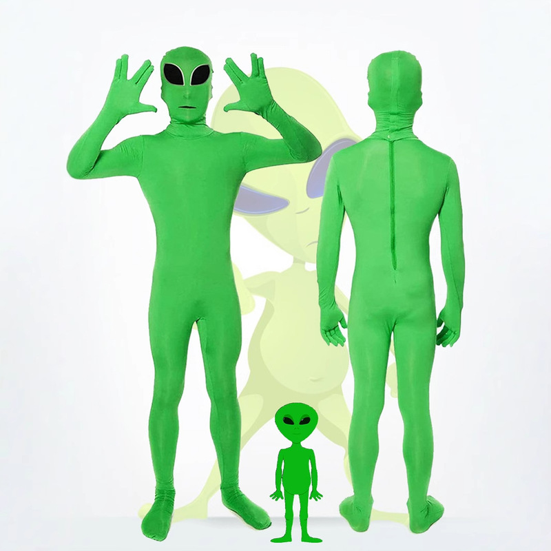 Alien Cosplay Costume Funny Sci-Fi Jumpsuit with Headgear Children's Day Group Stage Performance Costume Alien Cosplay Costume Funny Sci-Fi Jumpsuit with Headgear Children's Day Group Stage Performance Costume