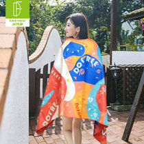 Duo Fanlin swimming sports quick-drying bath towel fitness towel female outdoor beach water absorbent towel quick-drying hot spring childrens towel