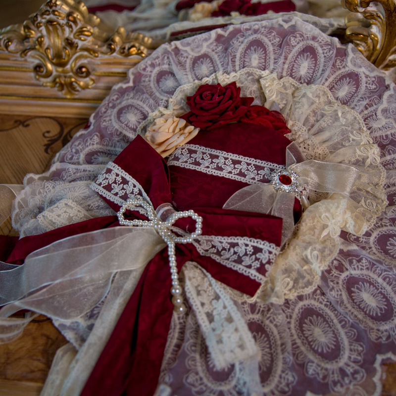 (Spot) Huaxia Meow Lolita Margarita dark pattern version of the small court flower wedding jewelry non-skirt second hair