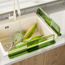 Drainage kitchen multi-functional storage rack storage anti-splash water barrier shelf household sink washing vegetable draining rack