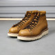 Retro Red Wing Ming Goodyear paratrooper ເກີບລົດຈັກ chippewa mid-top Martin boots round toe short face boots for men