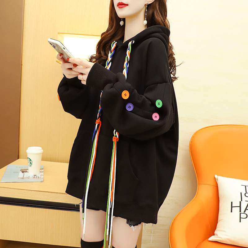 Hong Kong boomers 2020 new autumn and winter plus suede thickened ulzzang Clothing Women Loose Design Sensation Little Crowdcoat