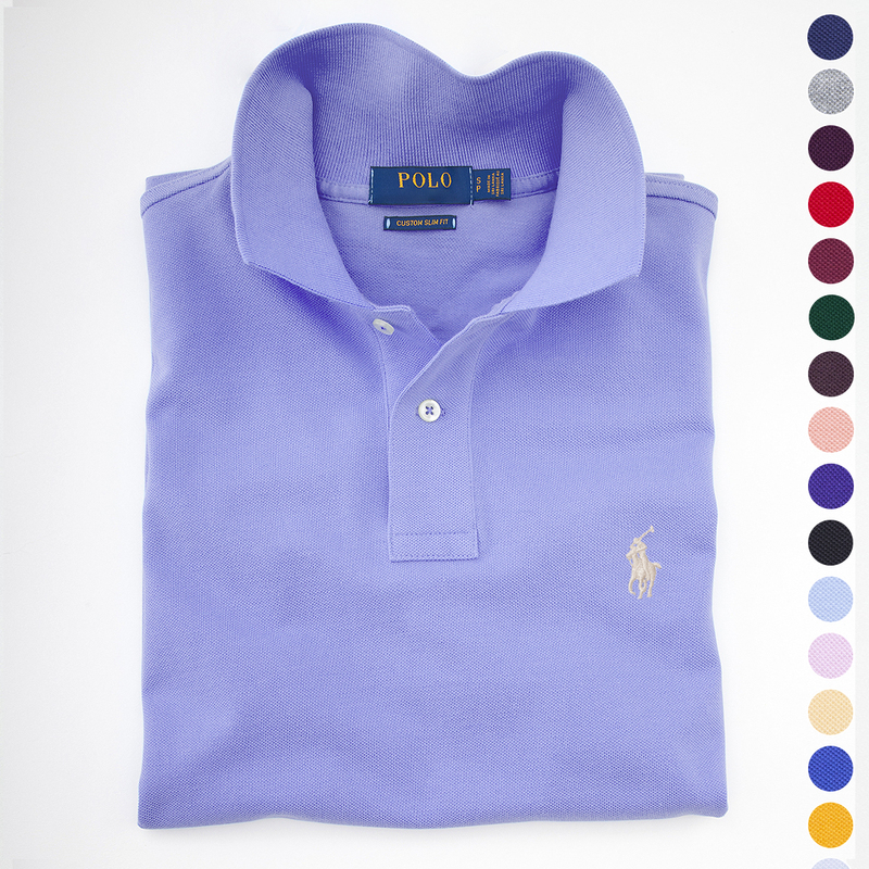 North American Ralph Lauren Paul Short-Sleeve Polo Shirt for Men, Pure Cotton, High-End Feel, American Style T-Shirt for Summer