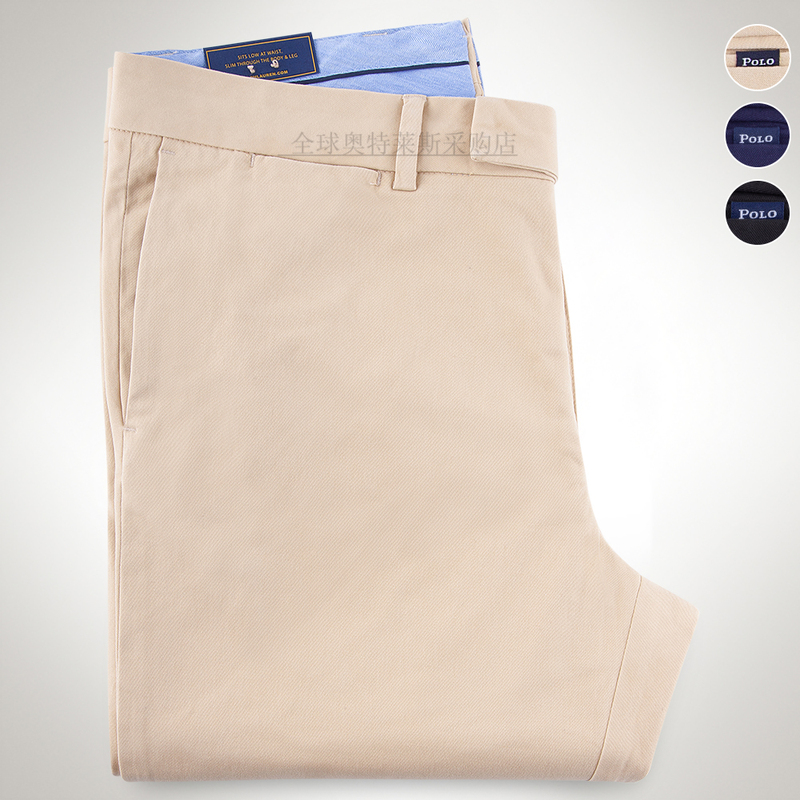 American Ralph Lauren Paul Large Size Loose Straight Casual Pants for Men, Pure Cotton 2025 New Long Pants for Autumn