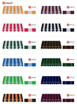 Imported Spain beauty liquid acrylic fabric awning Awning French shed Watermelon shed fixed canopy