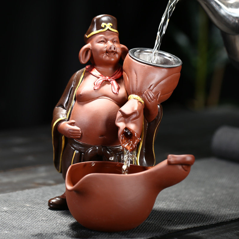 Sky Marshal Piggy Pork Octab Tea Leak Filter Tea Ware Creative Little Pig Sloth Filter Filter filter Funnel Tea Tract Accessories