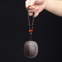 Zisha handmade tea pet can raise a rich turtle shell hand-to-hand men and women with hand-to-hand play pendant gifts