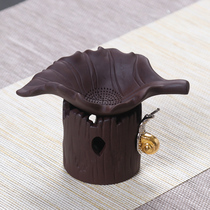 Bodhi leaf tea filter Creative purple sand leaf filter Tea Leak Accessories Tea Leakage Retro