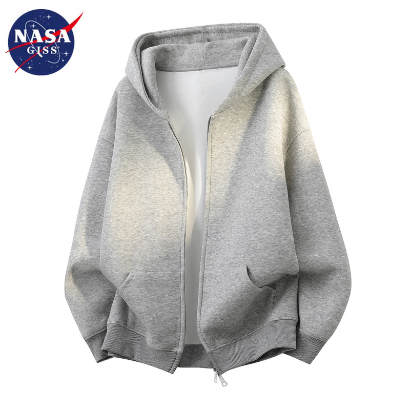 Nasa Co-Branded 2026 New Spring American-Style Hooded Sweatshirt for Men, Heavyweight Loose Cardigan, Simple Top Jacket Nasa Co-Branded 2026 New Spring American-Style Hooded Sweatshirt for Men, Heavyweight Loose Cardigan, Simple Top Jacket