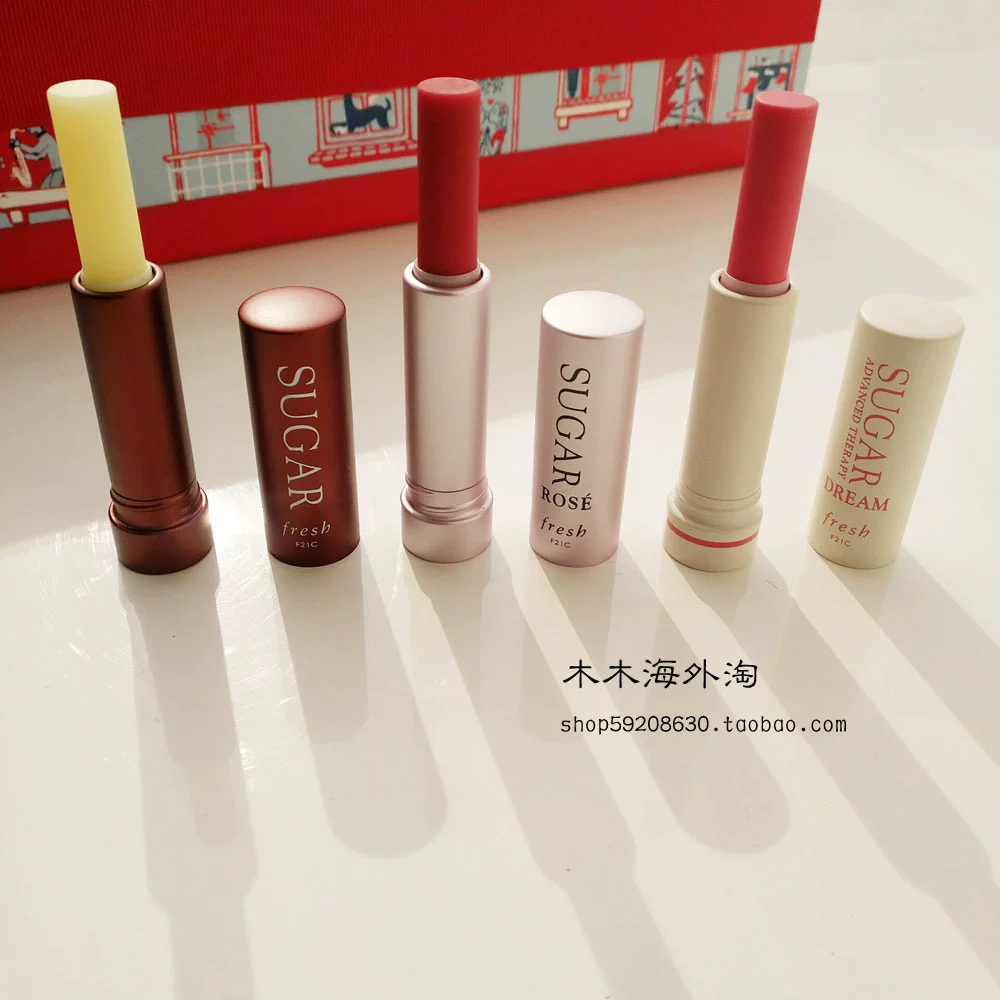 Giá trị tuyệt vời khi nhận được ~ Tươi Fu Lei Thơ Cam Sugar Brown Sugar Moisturizing Lip Balm Lipstick 2.2g Rose Nude Powder - Son môi