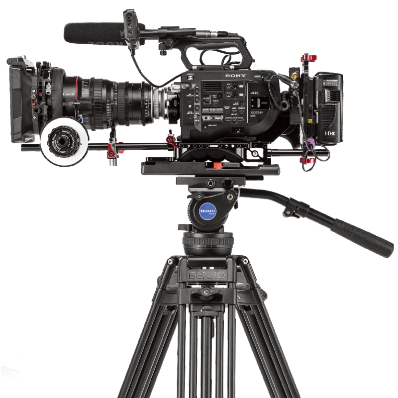 100 No BV6 4 8 10 Series Camera Tripod Adjustable Damping Hydraulic Tripod Head Photography Professional Tripod