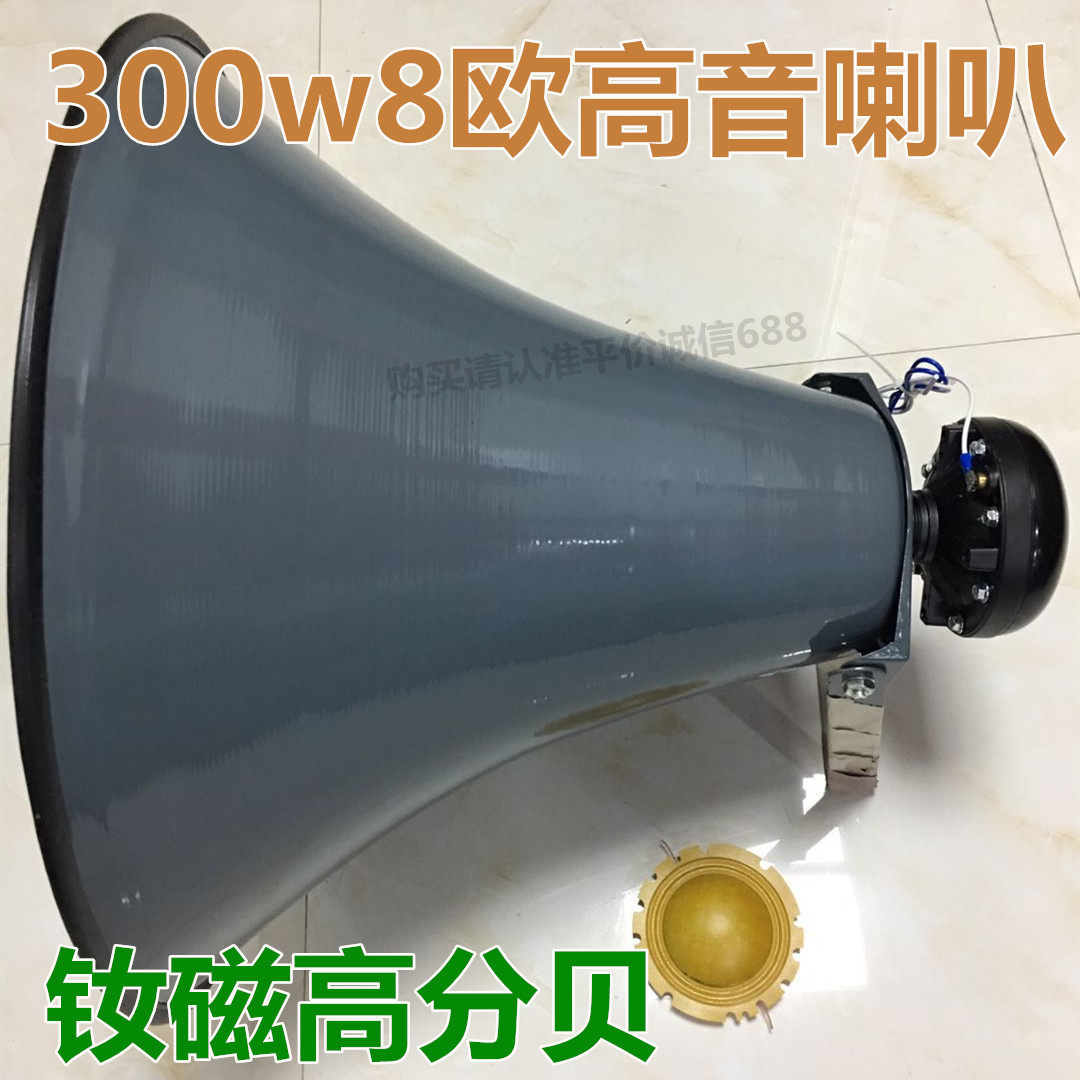 High decibel remote neodymium magnetic 300w outdoor horn super high power tweeter rural school broadcast PA