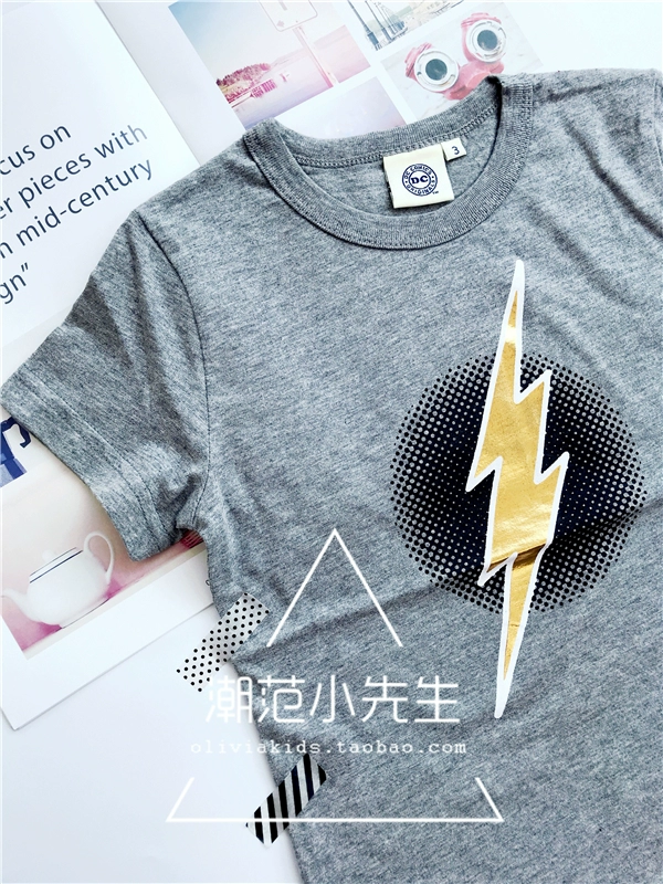 Mỹ DC Phim Hoạt Hình Flash Trẻ Em Mới của Ngắn Tay Áo T Chàng Trai Nóng Dập Bông T-Shirt Tops áo phông cộc tay bé gái