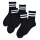 Socks women's black mid-tube socks pure cotton Korean style college style Japanese women's socks two bars students cute all-match autumn and winter tide