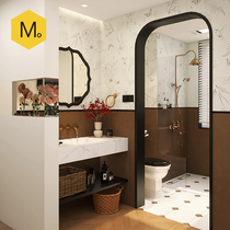 Momojia French cream bathroom tiles medieval caramel brown swallow bathroom tiles toilet kitchen wall tiles