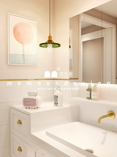 Последняя французская туалетная плитка проглотить косметическую девушку вишневую вишневую ванную комнату микрокайт -стены кирпичная туалетная плитка