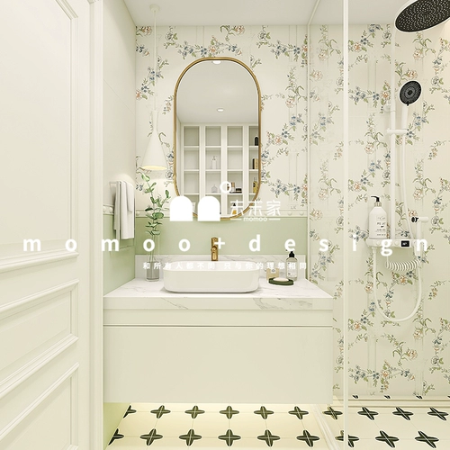 Последний дом зеленый свежий и свежий плитка для ванной