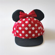 Girls cotton sunshade hat spring and autumn baby flat-brimmed baseball cap sunscreen summer baby cute cap