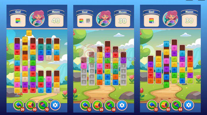Unity Sort Match Color Puzzle Template Editor 1.0.10 包更新-成都宝兰