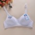 Chất liệu cotton mỏng nguyên chất không có vòng thép áo ngực học sinh trung học cơ sở đồ lót chuyển động rắn màu ngực áo ngực quần lót nữ cotton Áo ngực ren