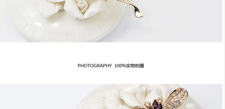 Broche femme en cristal autrichien - Ref 1178504 Image 8