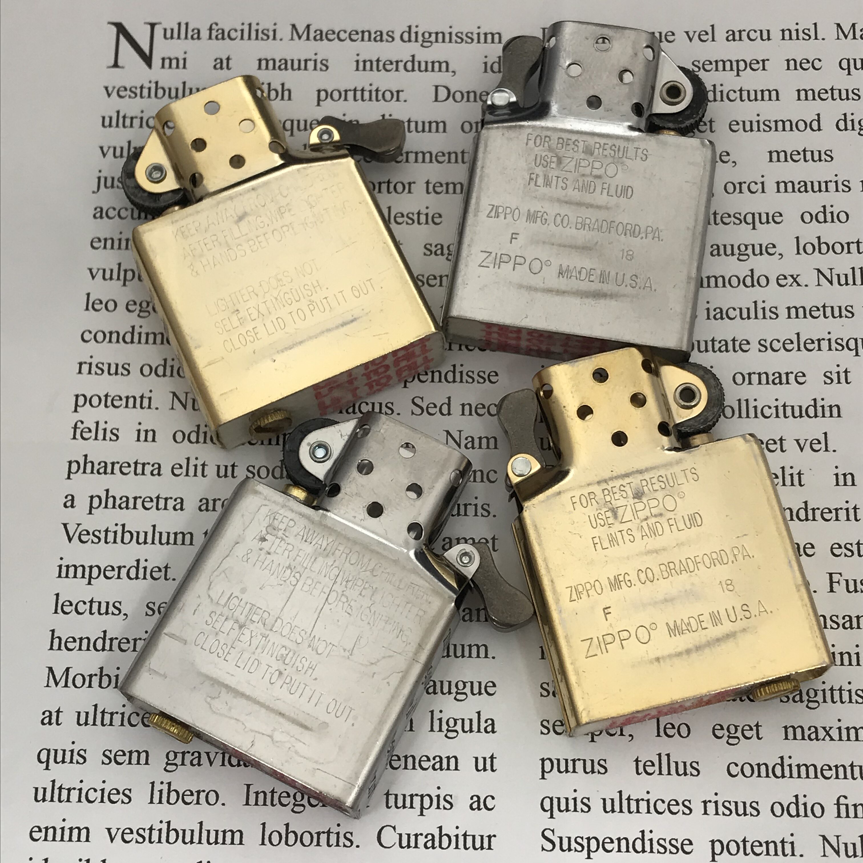 Original Zippo Disassemble Liner Zippo Kerosene Lighter Conventional Re Engraving Armor Shell Grinding Wheel Accessories Consumables