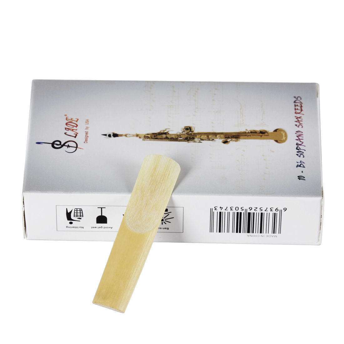 Treble thả B ống thẳng Treble saxophone lau sậy nửa cao nửa lau sậy phụ kiện nhạc cụ 2.5 - Phụ kiện nhạc cụ dây đàn ukulele