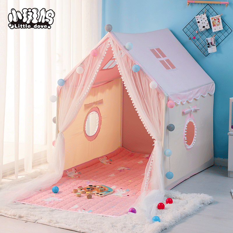 Children's tent Game house Girl Princess doll house Boy Indoor small house Baby sleeping split bed gift in