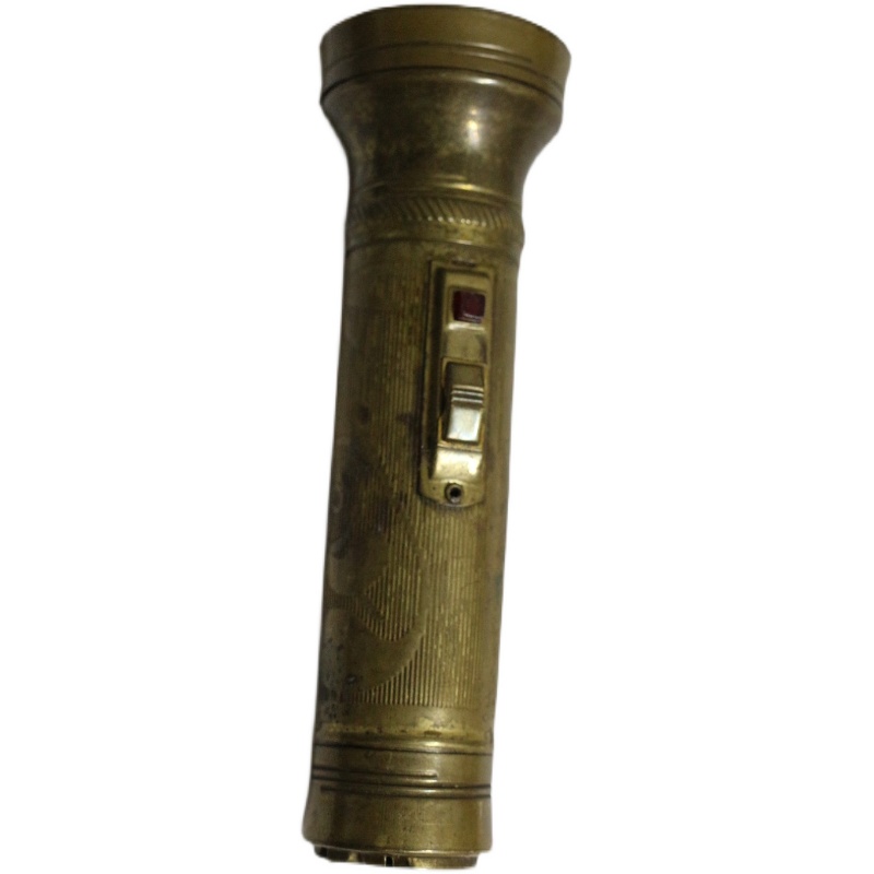 Phoenix Panda Cuisai Bamboo Pattern Brass Flashlight Nostalgic Collection Featured Old Objects 2021 00030