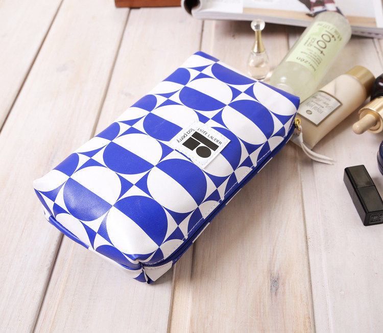 Premium Soft PU Waterproof Cosmetic Bag Travel Storage Bag Clutch Washing Bag Large Capacity Medium Bag