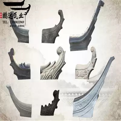 qiao jiao ancient qiao jiao Hui-style qiao jiao antique house Ridge qiao jiao antique qw fei yan qiao jiao five Ridge six beast