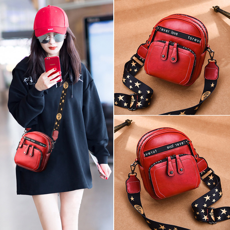 Tidal Packets Bag 2022 new 100 Lap Fashion Mini small square bag Han prints Casual Single Shoulder Sloped Satchel Bag
