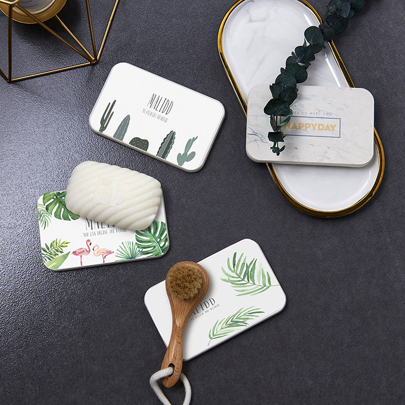 Digital Soft Washing Balcony Watering Pad Watering Table Cushion Electric Toothbrush Beards Placement Soap Rack Waterproof Soap Tool