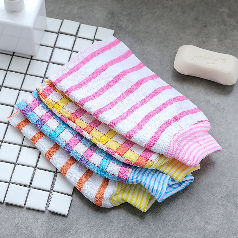 Wash-free bath towel double-sided bath gloves bathroom powerful rub mud mask rub back towel wash towel