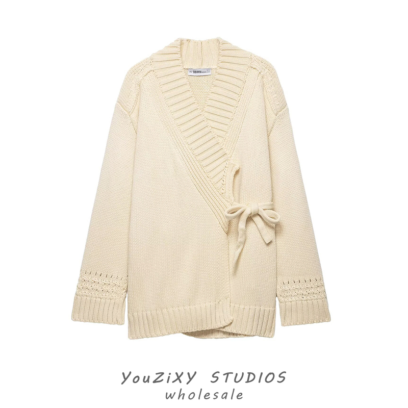 European and American Style New Women's Fashion Versatile Loose Knit Double-Breasted Kimono-Style Sweater 6771001 European and American Style New Women's Fashion Versatile Loose Knit Double-Breasted Kimono-Style Sweater 6771001