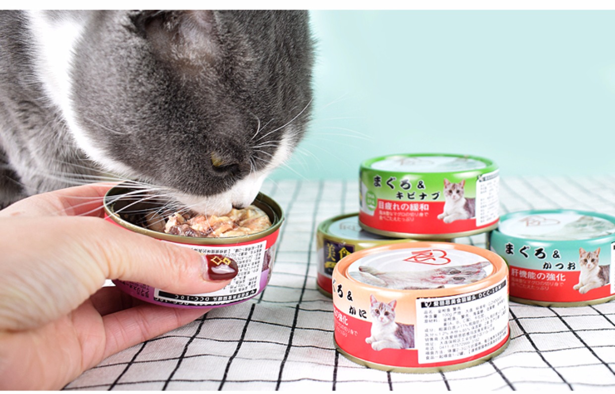 Thực phẩm Alice IRIS Mèo tự nhiên Mèo đóng hộp Snack Dinh dưỡng Thực phẩm ướt Cá ngừ 100g * 5 Hương vị - Đồ ăn nhẹ cho mèo hạt minino