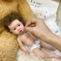 30cm pure silicone solid forming soft and rebirth doll simulation baby realistic doll baby toy