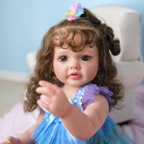 55 cm full - glue water recycling doll simulation baby exquisite realistic and lovely long hair doll baby