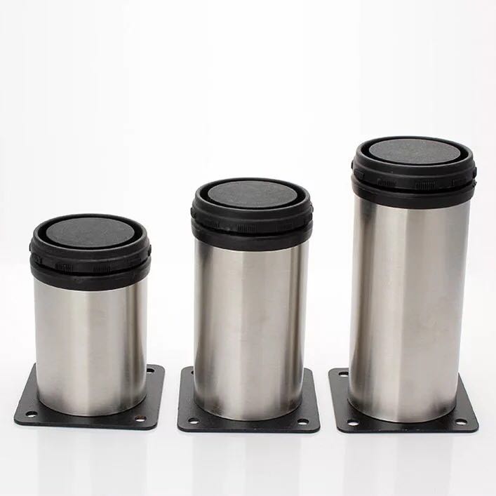 Stainless Steel Cabinet Feet Table Legs Sofa Foot Tea Table Support Legs Overall Cupboard Bath Cabinet Bed Foot Bracket Adjustable Furniture Feet