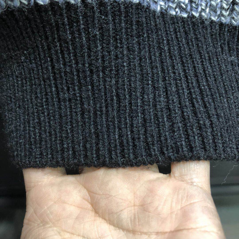 Modillo nam thương hiệu JJ mùa thu và mùa đông siêu dày với áo len cashmere dày len trẻ trung áo len đen áo len cổ lọ nam