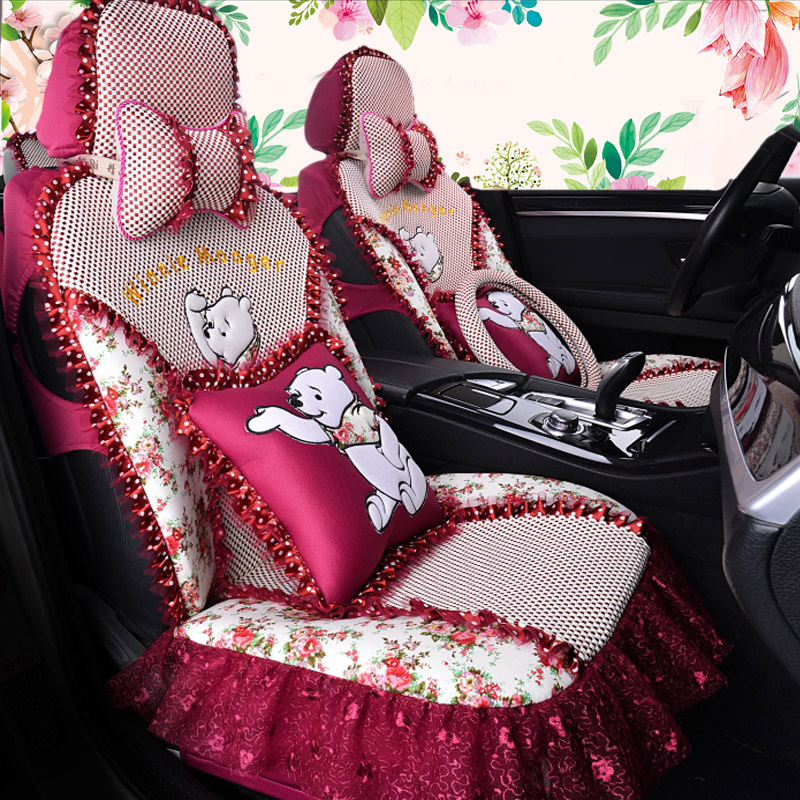 Summer cartoon car cushion all four seasons of General Lace Polo Langyi Bao Li Ice Filament Season