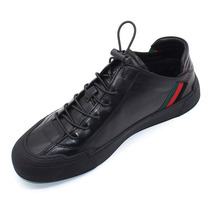  Mens shoes autumn 2021 new fashion trend leather board shoes soft sole breathable one-pedal casual shoes cowhide single shoes