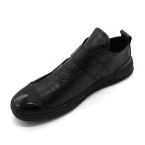  Autumn new mens casual leather shoes fashion Korean version of leather wild thick-soled mens shoes solid color comfortable trendy shoes soft cow