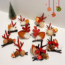 Antler headgear hairpin fairy Christmas Super fairy accessories hairclip clip photo hair accessories cute hairpin tide
