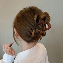 Large hair volume texture large grip clip fog face matte back head simple hair catch shark clip hairclip clip hair accessories women