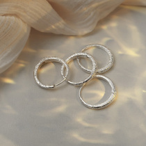 Simple flash sand earrings earrings earrings female temperament earrings female temperament earrings female tide