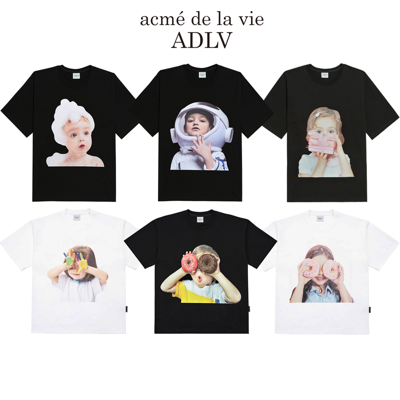 Korean Trendy Brand Short-Sleeved Doll Face Classic Donut Print Cotton T-Shirt Oversize for Boys and Girls Series Korean Trendy Brand Short-Sleeved Doll Face Classic Donut Print Cotton T-Shirt Oversize for Boys and Girls Series